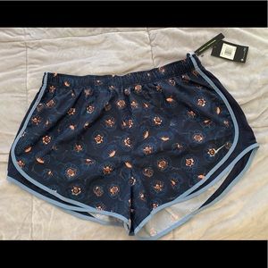 Brand New Navy Floral Nike Athletic Shorts 1XL